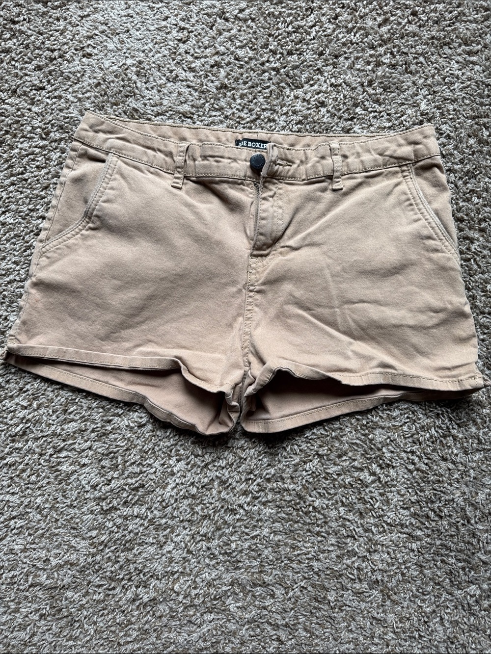 Joe Boxer Women’s Tan Cotton Chino Shorts